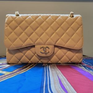 Chanel style classic caviar large
